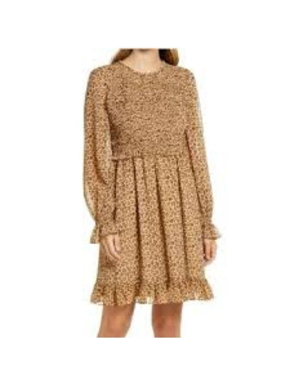 Rachel Parcell Long Sleeve Animal Print Dress Sz XS
